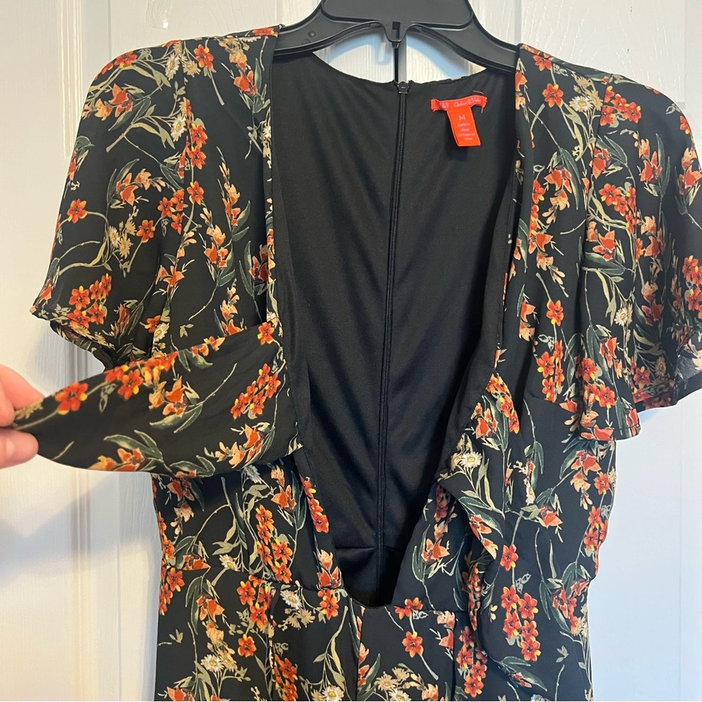 Chelsea & Violet Floral Jumpsuit with Slit Leg - Picture 4 of 12